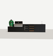 Configured outdoor kitchen — 4200 × 700 mm · 890 mm high